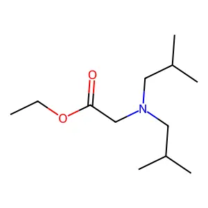 N,N-二异丁基甘氨酸乙酯 structure