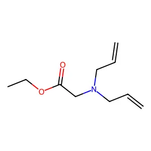 N,N-二烯丙基甘氨酸乙酯 structure
