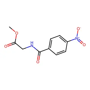Methyl 2-[(4-nitrobenzoyl)amino]acetate structure