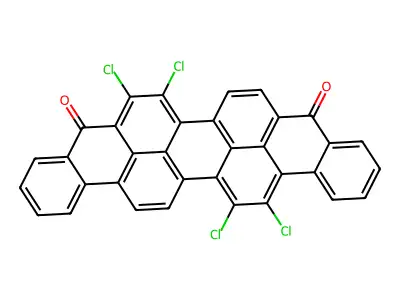 Anthra[9,1,2-cde]benzo[rst]pentaphene-5,10-dione, tetrachloro- structure