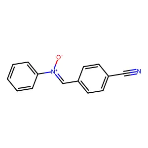 1-(4-cyanophenyl)-N-phenylmethanimine oxide structure