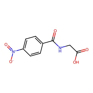 4-硝基马尿酸 structure