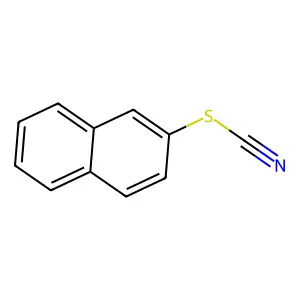Thiocyanic acid, 2-naphthalenyl ester structure
