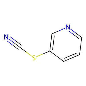Thiocyanic acid, 3-pyridinyl ester structure