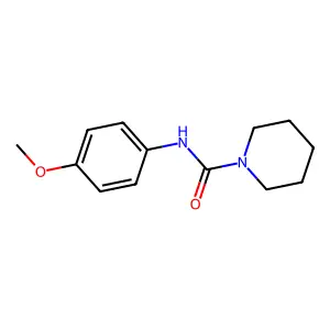 1-Piperidinecarboxamide, N-(4-methoxyphenyl)- structure
