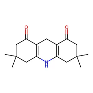 3,3,6,6-tetramethyl-3,4,6,7,9,10-hexahydroacridine-1,8(2H,5H)-dione structure