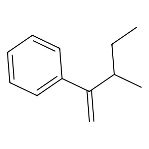Benzene, (2-methyl-1-methylenebutyl)- structure
