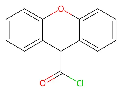 9H-xanthene-9-carbonyl chloride structure