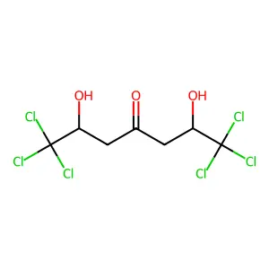 1,1,1,7,7,7-Hexachloro-2,6-dihydroxyheptan-4-one structure