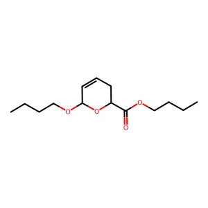 Butyl 6-butoxy-3,6-dihydro-2H-pyran-2-carboxylate structure