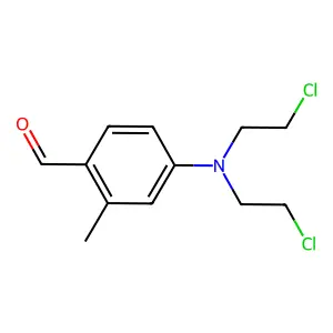 4-N,N-Bis(2-chloroethyl)amino-2-tolualdehyde structure