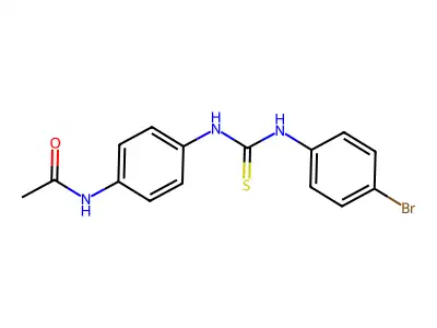 N-(4-{[(4-bromophenyl)carbamothioyl]amino}phenyl)acetamide structure
