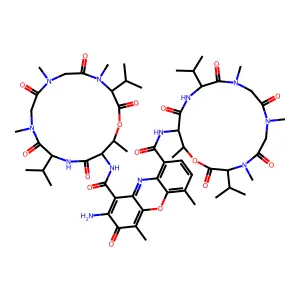 Actinomycin D, 3(sup A)-(N-methylglycine)-3(sup B)-(N-methylglycine)- structure