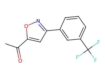 1-{3-[3-(Trifluoromethyl)phenyl]-1,2-oxazol-5-yl}ethan-1-one structure