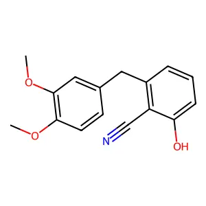 2-[(3,4-Dimethoxyphenyl)methyl]-6-hydroxybenzonitrile structure