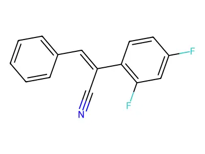 2-(2,4-Difluorophenyl)-3-phenylprop-2-enenitrile structure