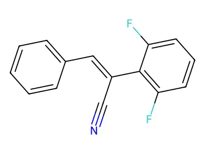 2-(2,6-Difluorophenyl)-3-phenylprop-2-enenitrile structure