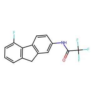 2,2,2-trifluoro-N-(5-fluoro-9H-fluoren-2-yl)acetamide structure