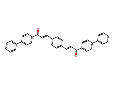 3,3''-(1,4-PHENYLENE)BIS(4'-PHENYLACRYLOPHENONE) structure