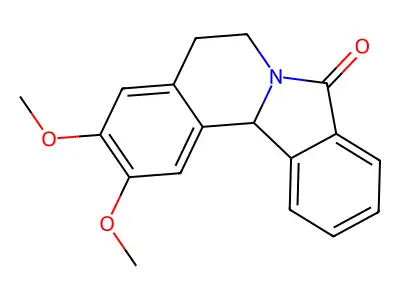 2,3-dimethoxy-5,12b-dihydroisoindolo[1,2-a]isoquinolin-8(6H)-one structure