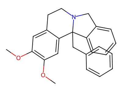12B-Benzyl-2,3-dimethoxy-5,6,8,12B-tetrahydroisoindolo(1,2-A)isoquinoline structure