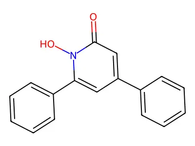 2(1H)-Pyridinone, 1-hydroxy-4,6-diphenyl- structure