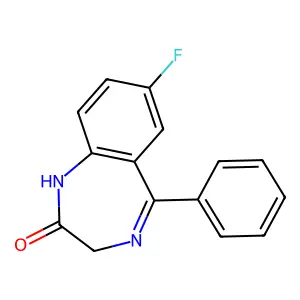 N-Desmethylflunitrazepam structure