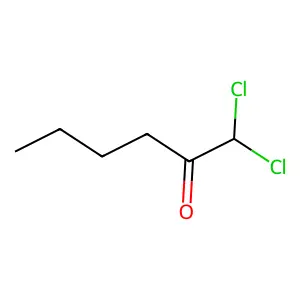1,1-Dichloro-2-hexanone structure