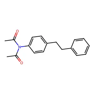 Acetamide, N-acetyl-N-(4-(2-phenylethyl)phenyl)- structure