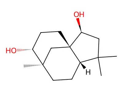 4,4,8-Trimethyltricyclo[6.3.1.0(1,5)]dodecane-2,9-diol structure