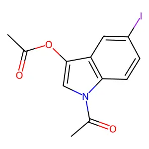 1-Acetyl-5-iodo-1H-indol-3-yl acetate structure