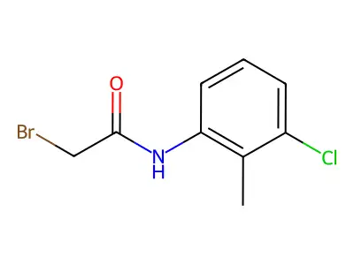 2-bromo-N-(3-chloro-2-methylphenyl)acetamide structure