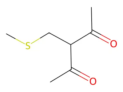 3-[(Methylthio)methyl]pentane-2,4-dione structure