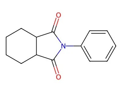 六氢-N-苯基邻苯二甲酰亚胺 structure
