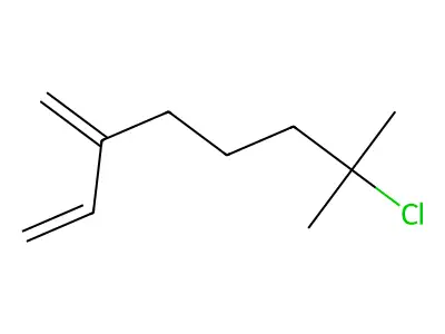 7-Chloro-7-methyl-3-methyleneoct-1-ene structure