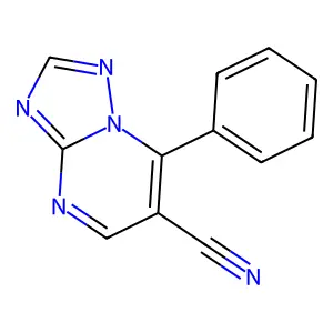 7-Phenyl-[1,2,4]triazolo[1,5-a]pyrimidine-6-carbonitrile structure