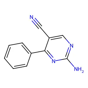 2-氨基-4-苯基嘧啶-5-甲腈 structure