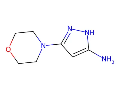5-Morpholino-1H-pyrazol-3-amine structure