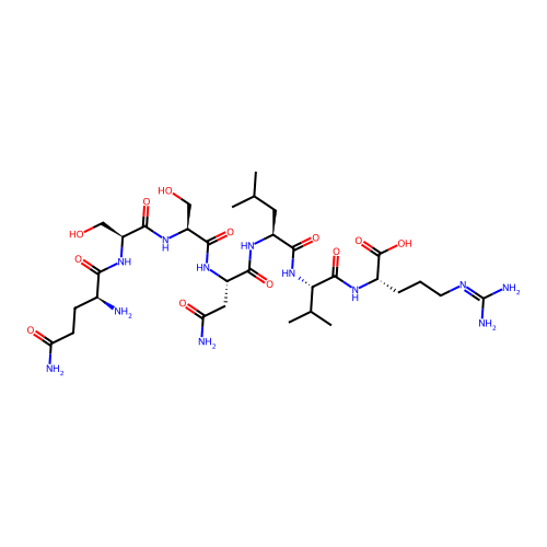 L-Arginine, L-glutaminyl-L-seryl-L-seryl-L-asparaginyl-L-leucyl-L-valyl- structure