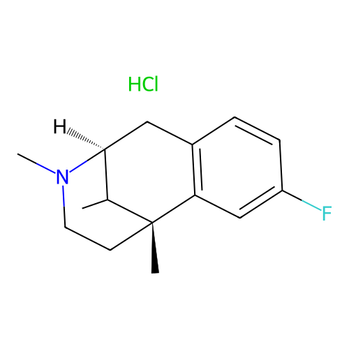 alpha-2'-Fluoro-2,5,9-trimethyl-6,7-benzomorphan hydrochloride structure