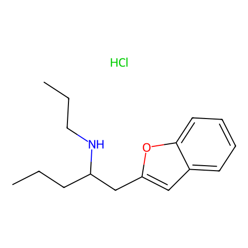1-(benzofuran-2-yl)-N-propyl-pentan-2-amine;hydrochloride structure