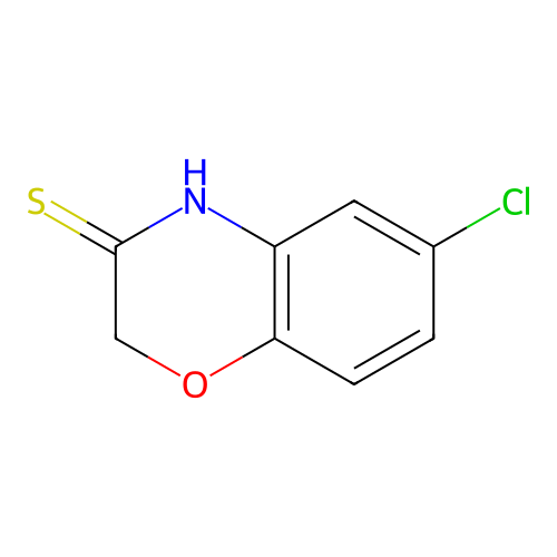 6-chloro-4H-1,4-benzoxazine-3-thione structure