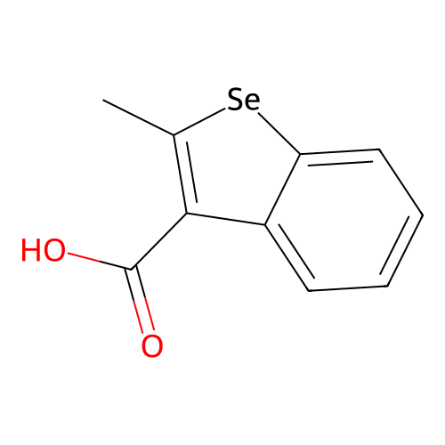 2-甲基苯并[b]硒吩-3-甲酸 structure