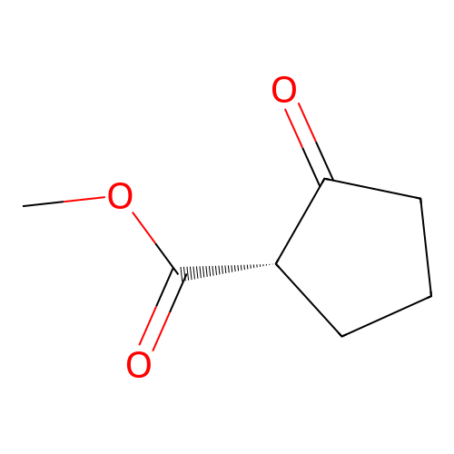 methyl (1S)-2-oxocyclopentane-1-carboxylate structure