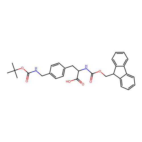 Fmoc-L-4-Aminomethylphe(Boc) structure