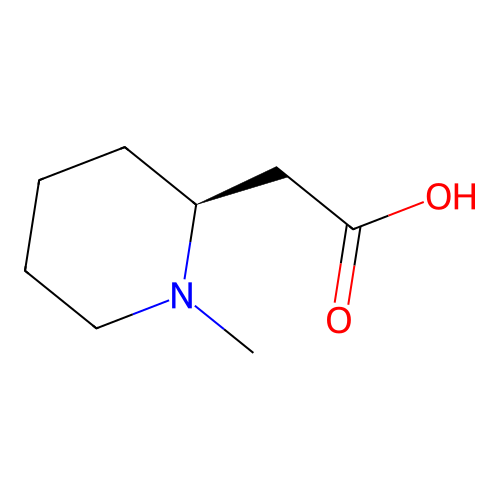 (S)-2-(1-Methylpiperidin-2-yl)acetic acid structure