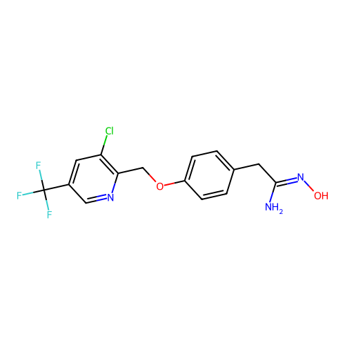 2-(4-[[3-CHLORO-5-(TRIFLUOROMETHYL)PYRIDIN-2-YL]METHOXY]PHENYL)-N'-HYDROXYETHANIMIDAMIDE structure