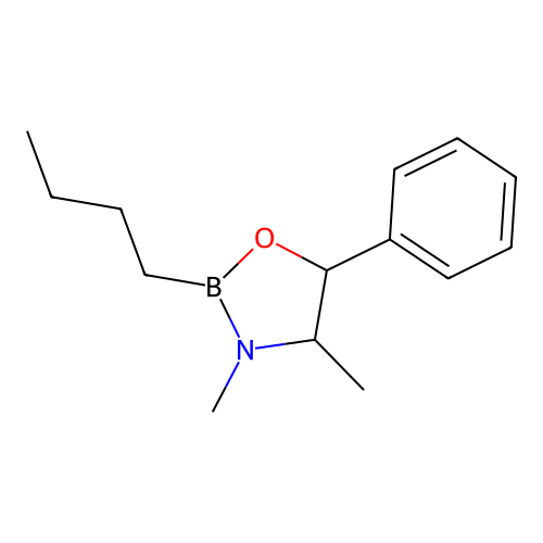 1,3,2-Oxazaborolidine, 2-butyl-3,4-dimethyl-5-phenyl- structure