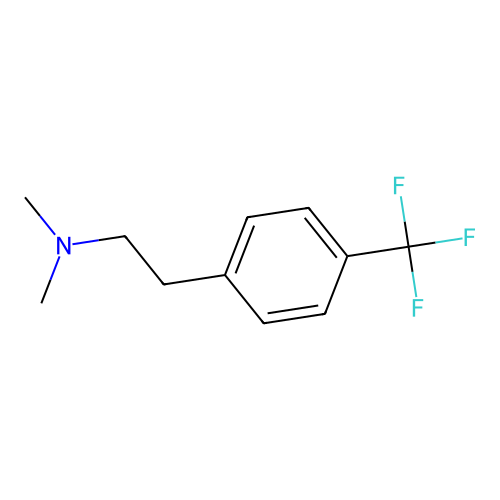 Benzeneethanamine, N,N-dimethyl-4-(trifluoromethyl)- structure