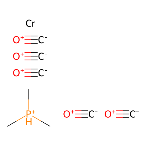 Chromium, pentacarbonyl(trimethylphosphine)- structure